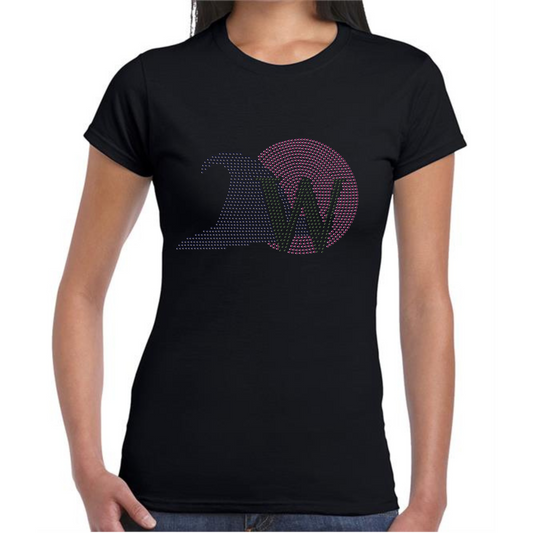 Wicked the musical pink bubble design ladies T-shirt