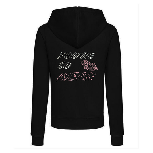 Mean Girls musical inspired musical lip design zipped hoodie