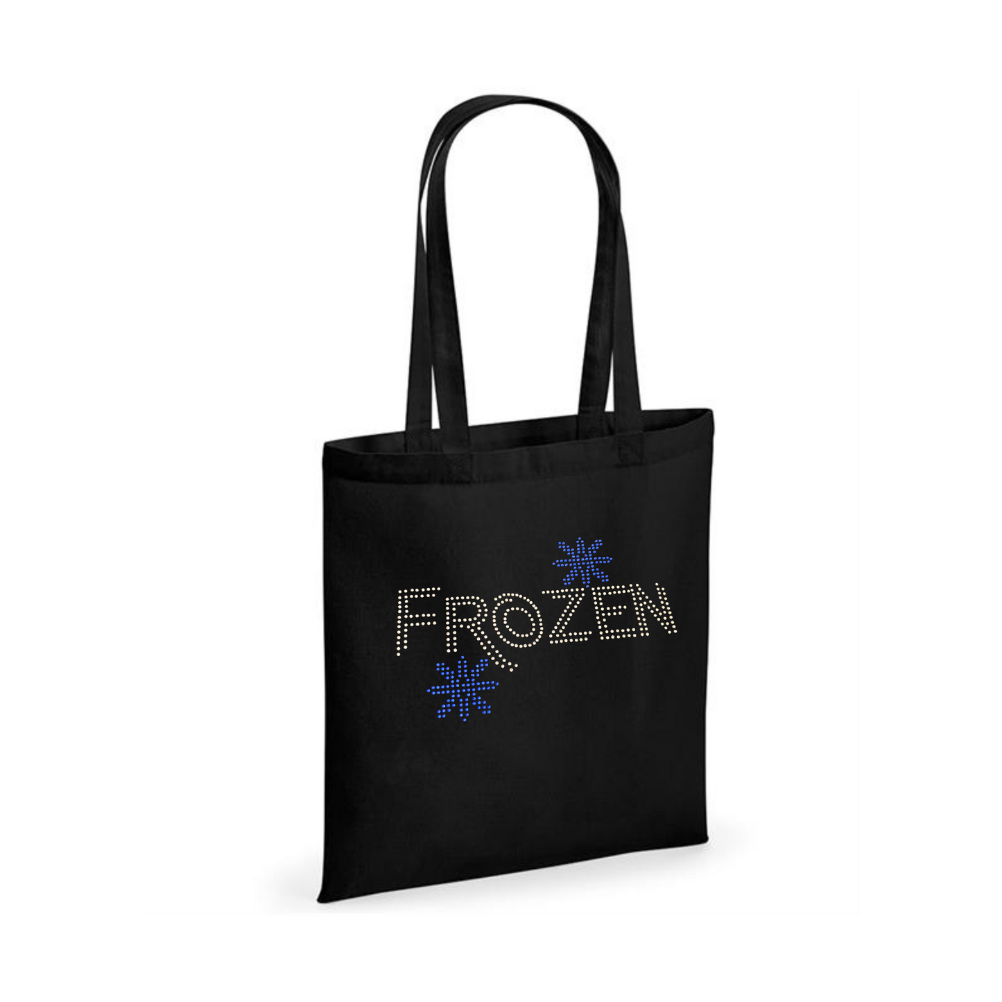 Frozen musical bling snowflake heavy cotton Tote Bag