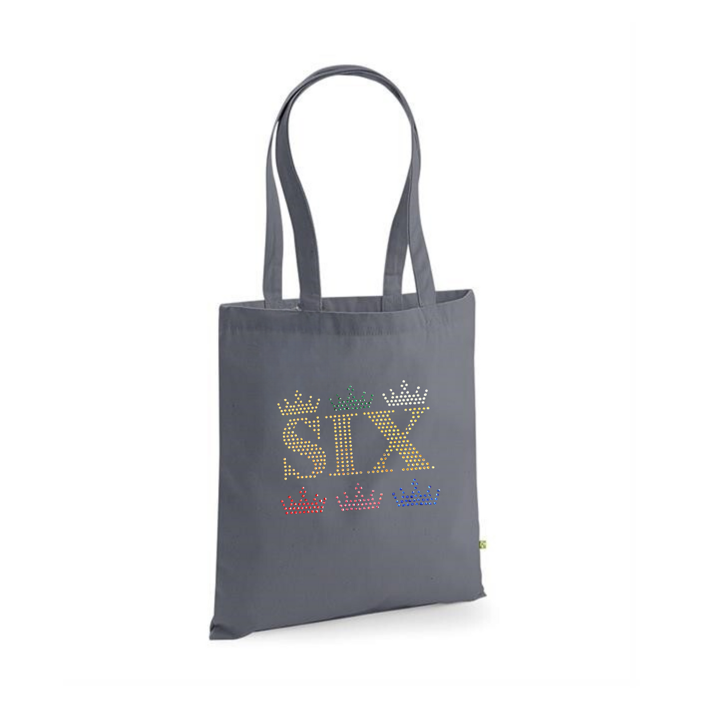 Six 6 crown design cotton Tote Bag